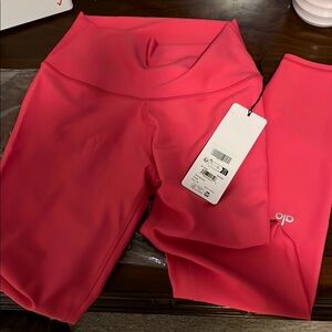 NWT ALO Yoga Airlift leggings pink summer crush XS